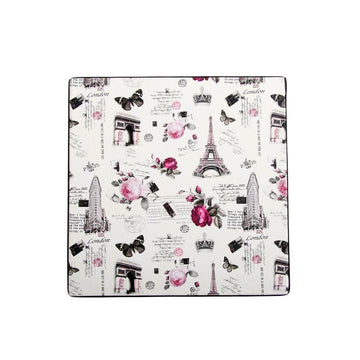 Black Square Sassy Storage Boxes - Jute & PU (Set of 3) (Medium)